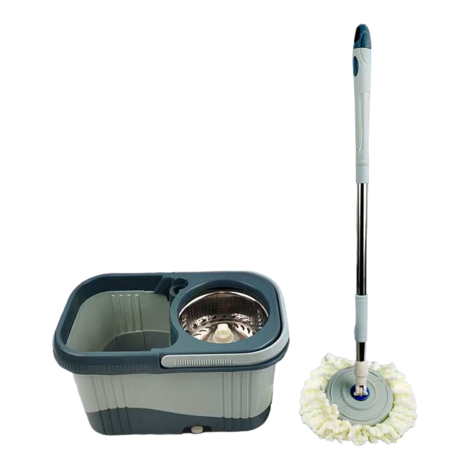 Trapeador Giratorio Spin Mop 360 Sistema De Limpieza, Verde