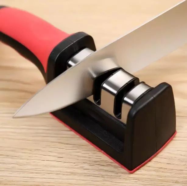 Afilador de cuchillo tres cabezales