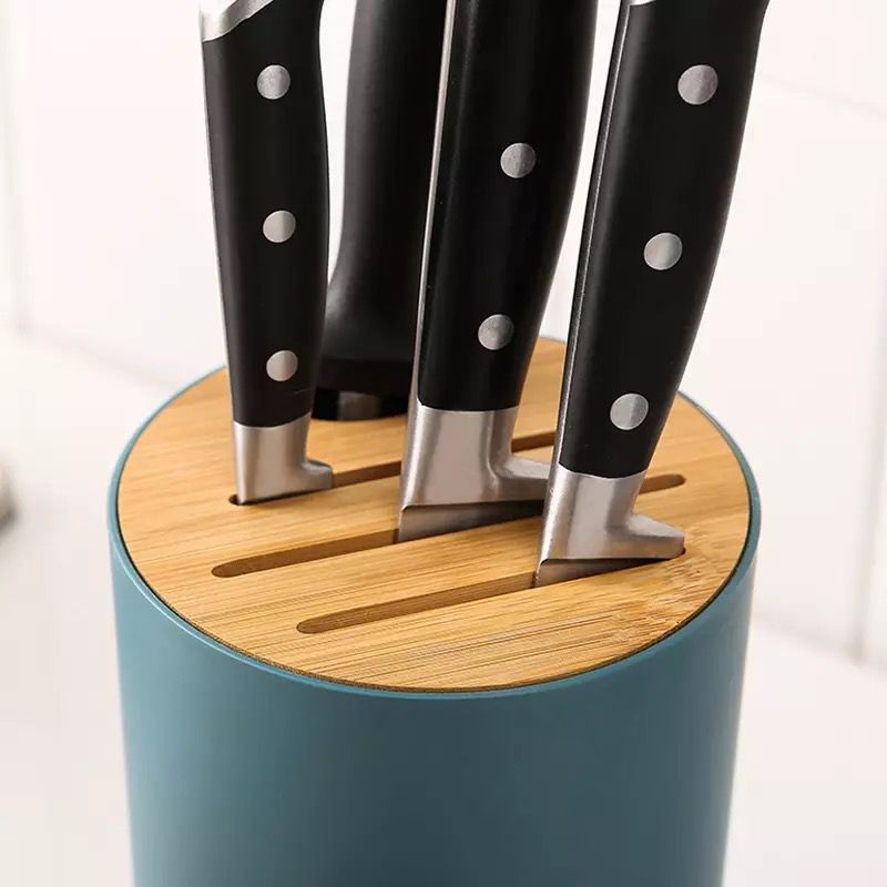 Soporte para cuchillo de bambú