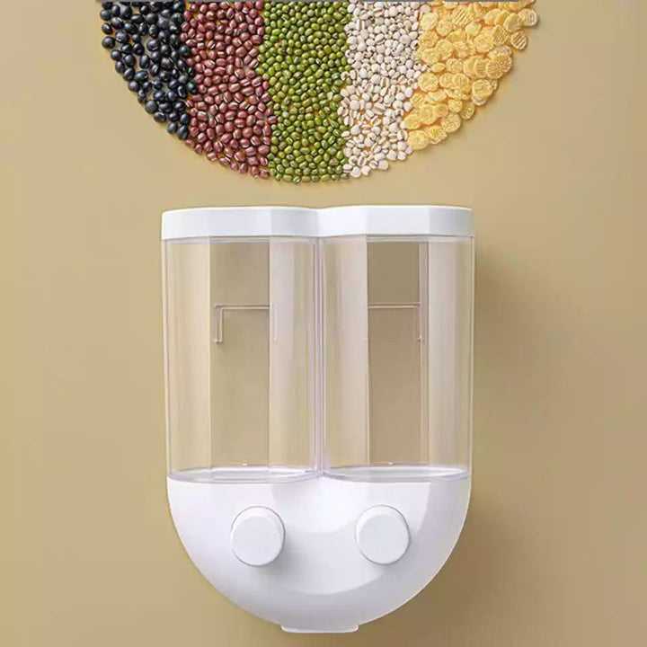 Dispensador de cereal y menestra doble