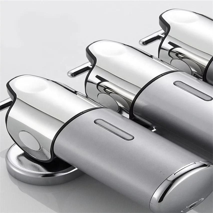 Dispensador de shampoo triple
