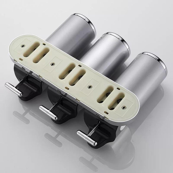Dispensador de shampoo triple