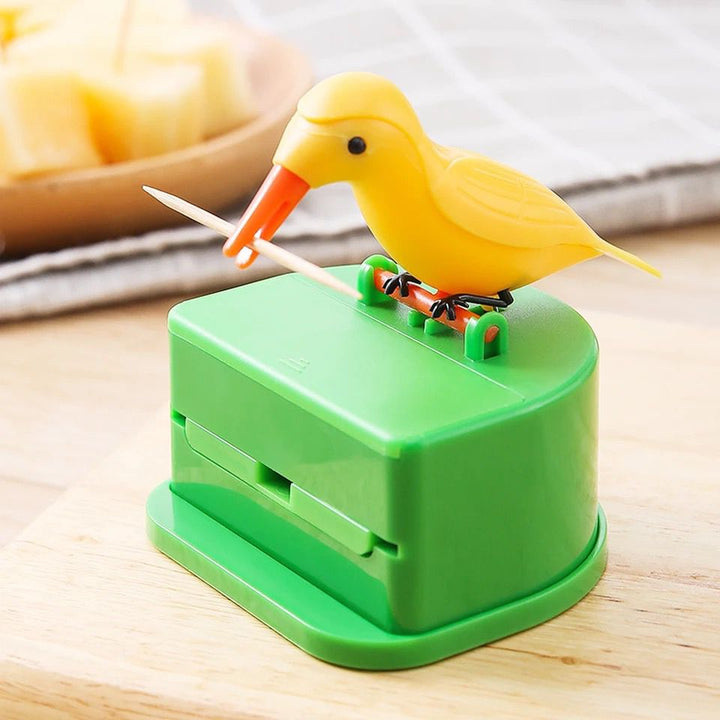 Dispensador de palillo en forma de pajarito