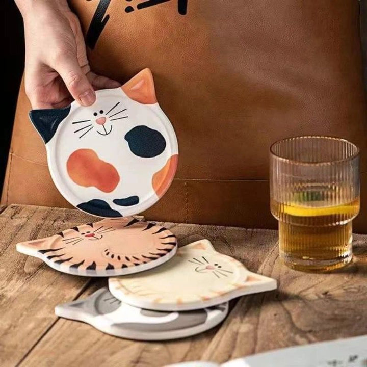 Set de posavasos gatito