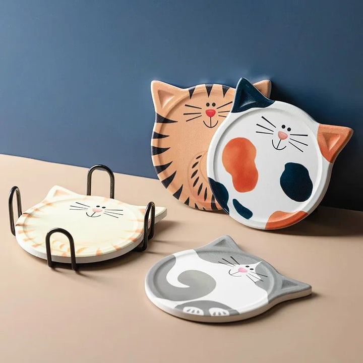 Set de posavasos gatito