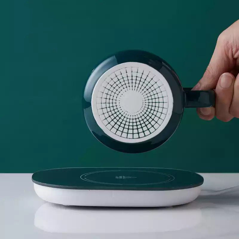 Taza con base calentador eléctrico